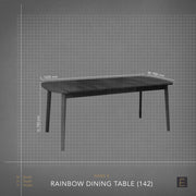 Rainbow Extension Dining Table - 1420