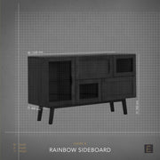 Rainbow Sideboard - Oak + Black