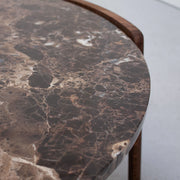 Mix Coffee Table Medium - Smoked Oak + Marble
