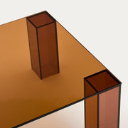 Adularia Coffee Table - Amber + Glass
