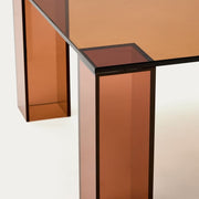 Adularia Coffee Table - Amber + Glass