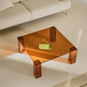 Adularia Side Table - Amber + Glass