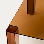Adularia Side Table - Amber + Glass