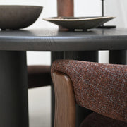 Granite Dining Chair - Brown + Walnut Stain