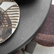 Granite Dining Chair - Brown + Walnut Stain