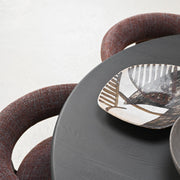 Granite Dining Chair - Brown + Walnut Stain