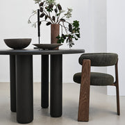 Granite Dining Chair - Olive + Walnut Stain