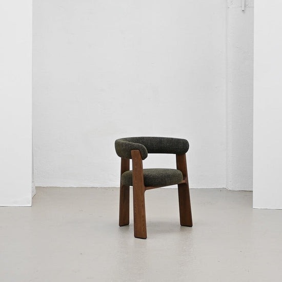 Granite Dining Chair - Olive + Walnut Stain