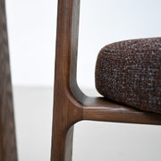 Granite Dining Chair - Brown + Walnut Stain