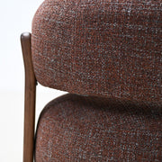 Granite Armchair - Walnut Stain + Brown