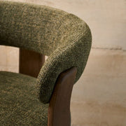 Granite Dining Chair - Olive + Walnut Stain