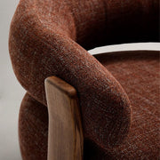 Granite Armchair - Walnut Stain + Brown