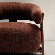 Granite Armchair - Walnut Stain + Brown