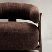 Granite Armchair - Walnut Stain + Brown