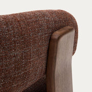 Granite Armchair - Walnut Stain + Brown