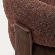 Granite Armchair - Walnut Stain + Brown