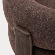 Granite Armchair - Walnut Stain + Brown
