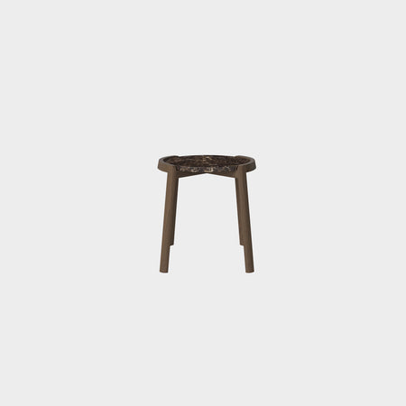 Mix Coffee Side Table - Smoked Oak + Marble
