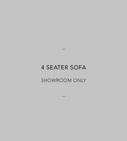 Lucien 4 Seater Sofa - Linen + Chrome Grey