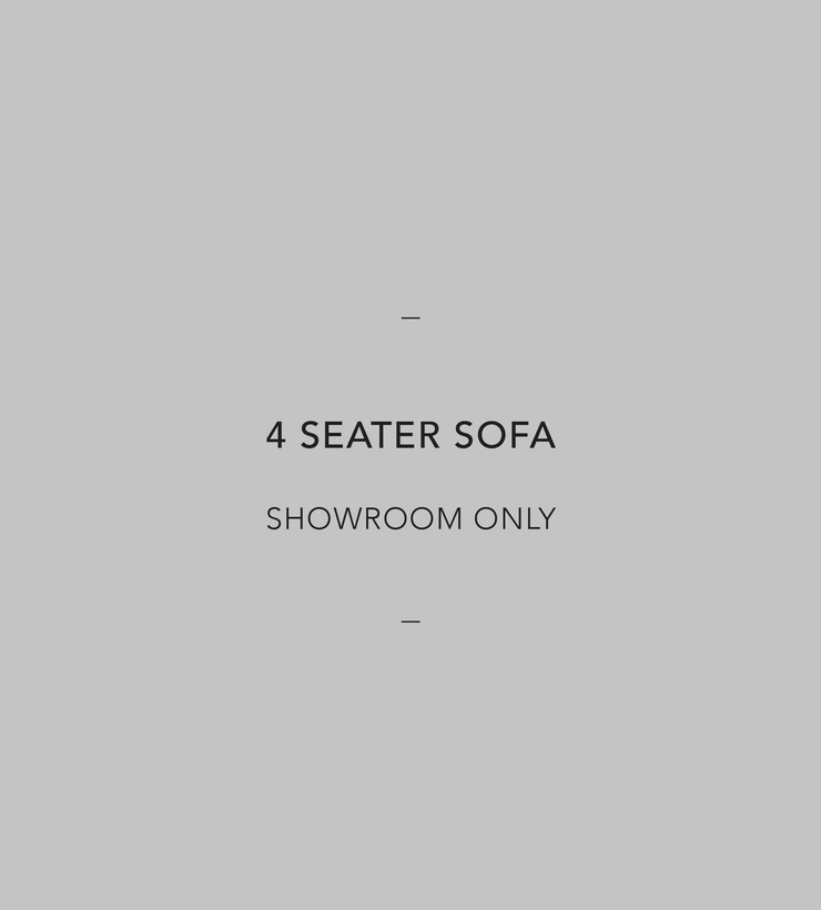 Lucien 4 Seater Sofa - Linen + Chrome Grey