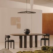 Mailen Dining Table / Oval - Smoked Ash