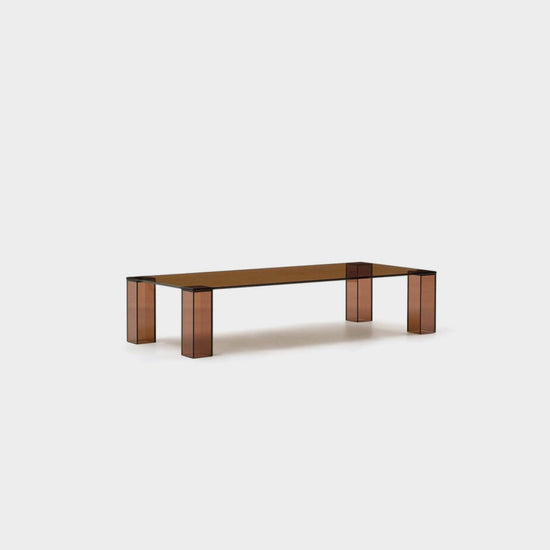 Adularia Coffee Table - Amber + Glass