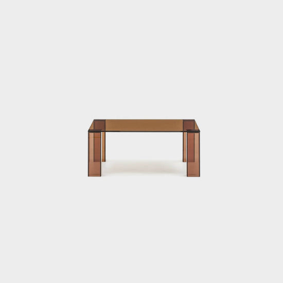 Adularia Side Table - Amber + Glass