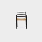 Analy Dining Chair - With Arms / Black + Cord