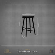 Colibri Barstool - Oak + Camel