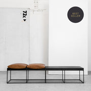 Arthur Bench - TanBlack Oak + Tan