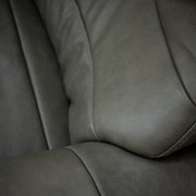 Blake Armchair / Footstool - Olive + Leather