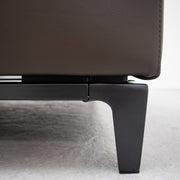 Crescent 3 Seater Sofa - Tobbacco/Leather