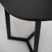 Teri Side Table - Black + Oak