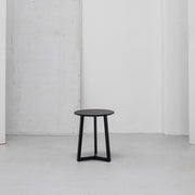 Teri Side Table Round - Small / Black + Oak