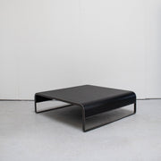 ERA Coffee Table / Large Low - Black + Leather