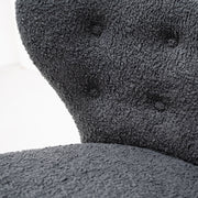 Hana Armchair - Charcoal + Walnut