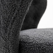 Hana Armchair - Charcoal + Walnut