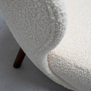 Hana Armchair - Ivory + Walnut