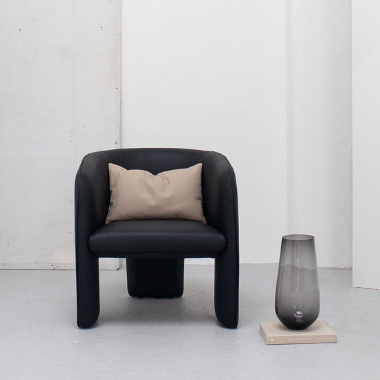 Marlo Armchair - Black + Leather