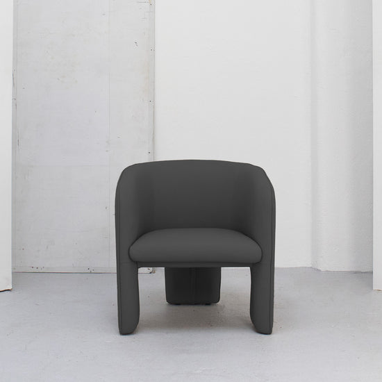 Marlo Armchair - Charcoal + Leather