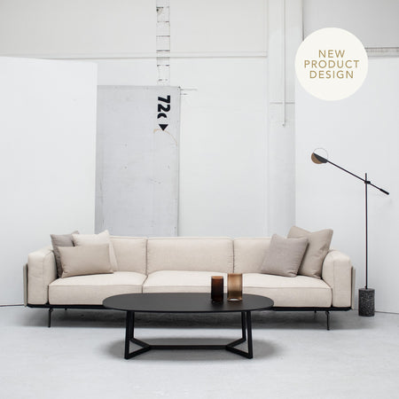 Moda 3 Seater Sofa - Linen + Stone