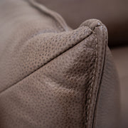 Sabine 3 Seater Sofa - Coffee + Leather