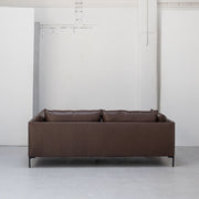 Sabine 3 Seater Sofa - Coffee + Leather