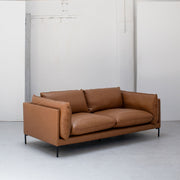 Sabine 2.5 Seater Sofa - Tan/Leather