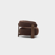 Granite Armchair - Walnut Stain + Brown