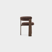 Granite Dining Chair - Brown + Walnut Stain