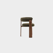 Granite Dining Chair - Olive + Walnut Stain