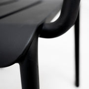 Outo Chair + With Arms - Black