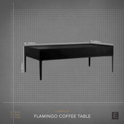 Flamingo Coffee Table - Rectangle + Black