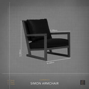 Simon Armchair - Black